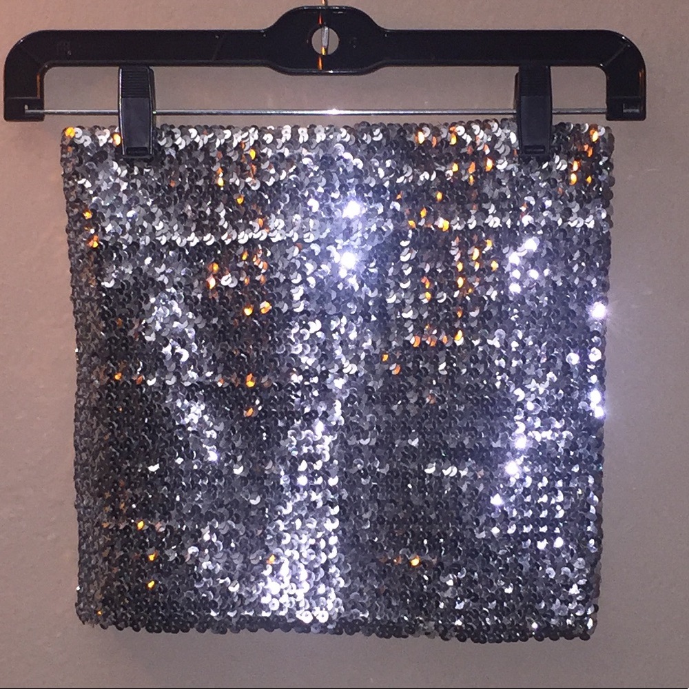 Sequin crop top